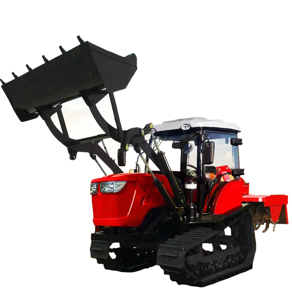 Hot Sale Dry Field Corn Sowing Ditching Fertilizing Integrated Mini Crawler Rotary Tillage Machine With CE Certified