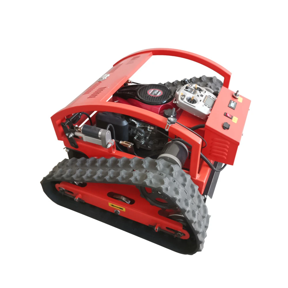 rc control smart robot lawn mowers with tracks