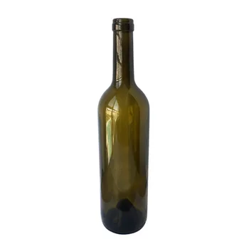 good market supplier 750ml bordeaux wine glass bottle with wooden cork lid
