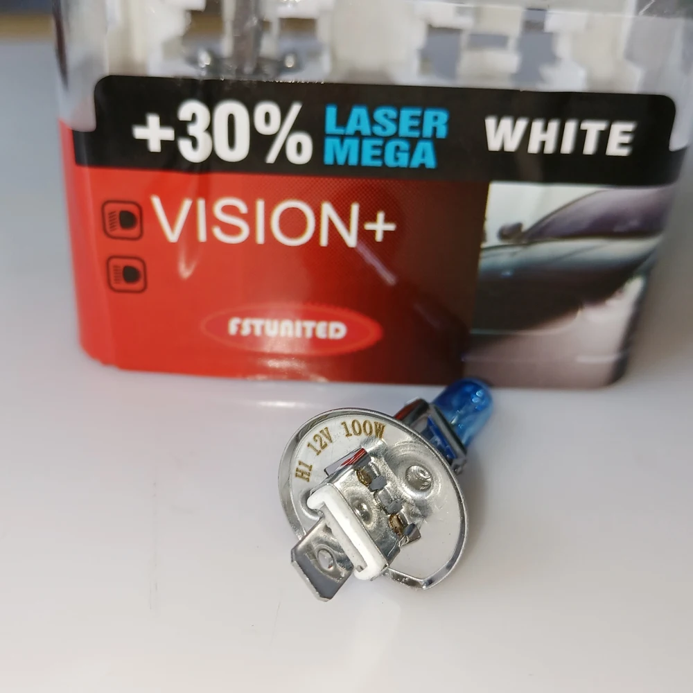 EU Stock H1 12V 100W Super White Auto Halogen Bulb Car Headlight Halogen Lamp Motorcycle Halogen Bulb