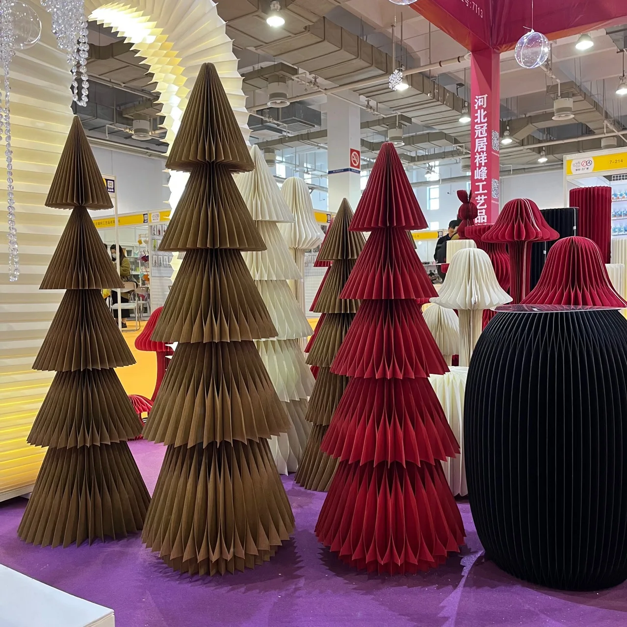 Party Decorations Wedding Supplies Centerpieces Table Backdrop Stand Honeycomb Ornament Paper Christmas Tree Event Decor