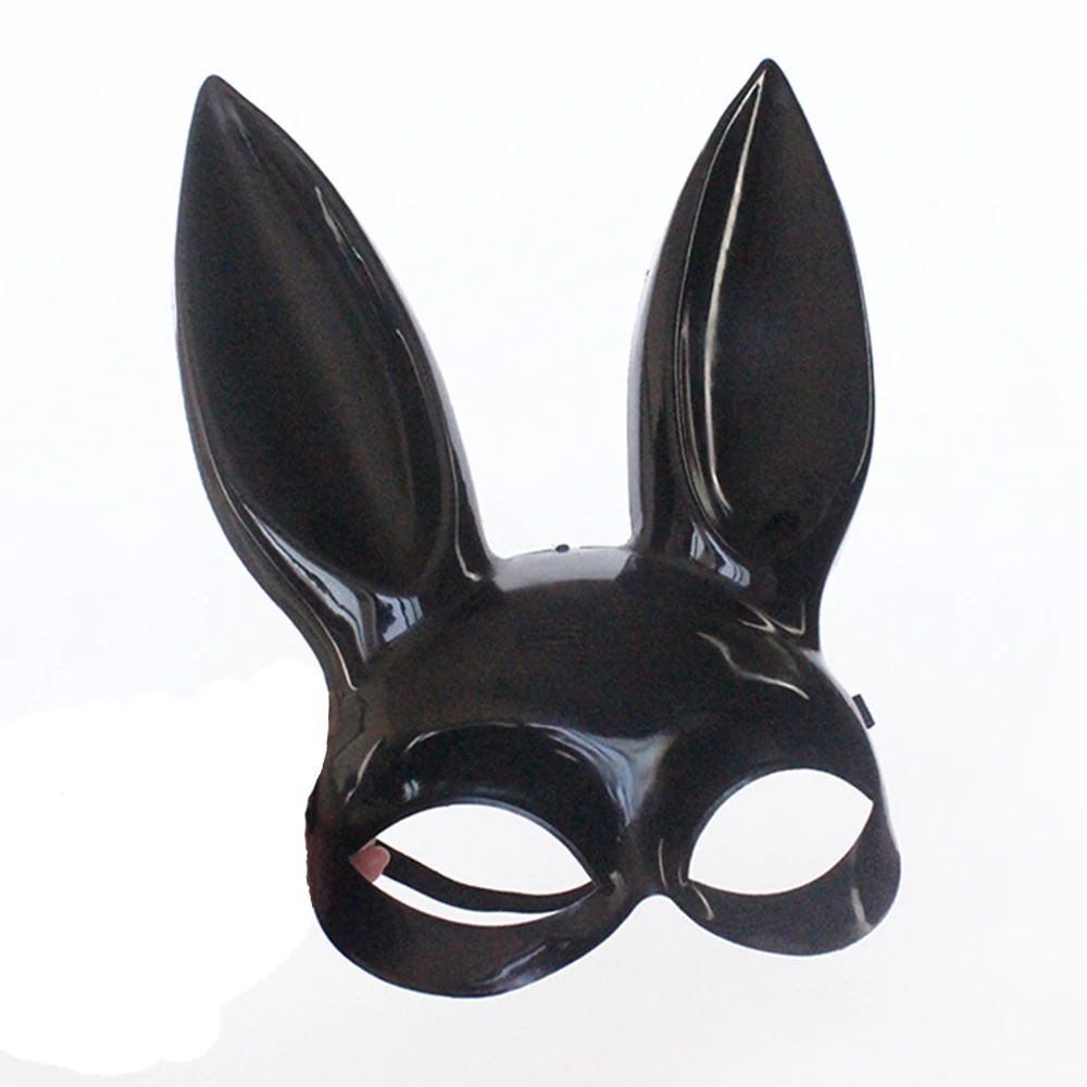 Mask Party Rabbit Funny Halloween headwear cosplay PVC Rabbit Party Supplies Bunny Mask Sexy Mask for Girl