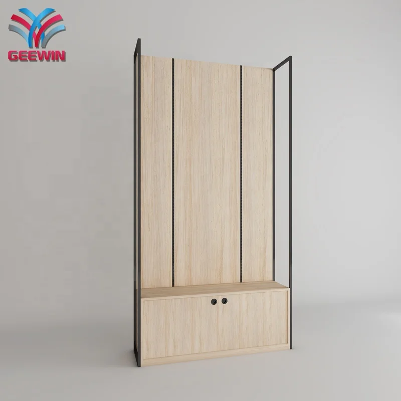 Light Luxury Garment Shop Grain Shirt Vintage Industrial Men Clothes Display Rack