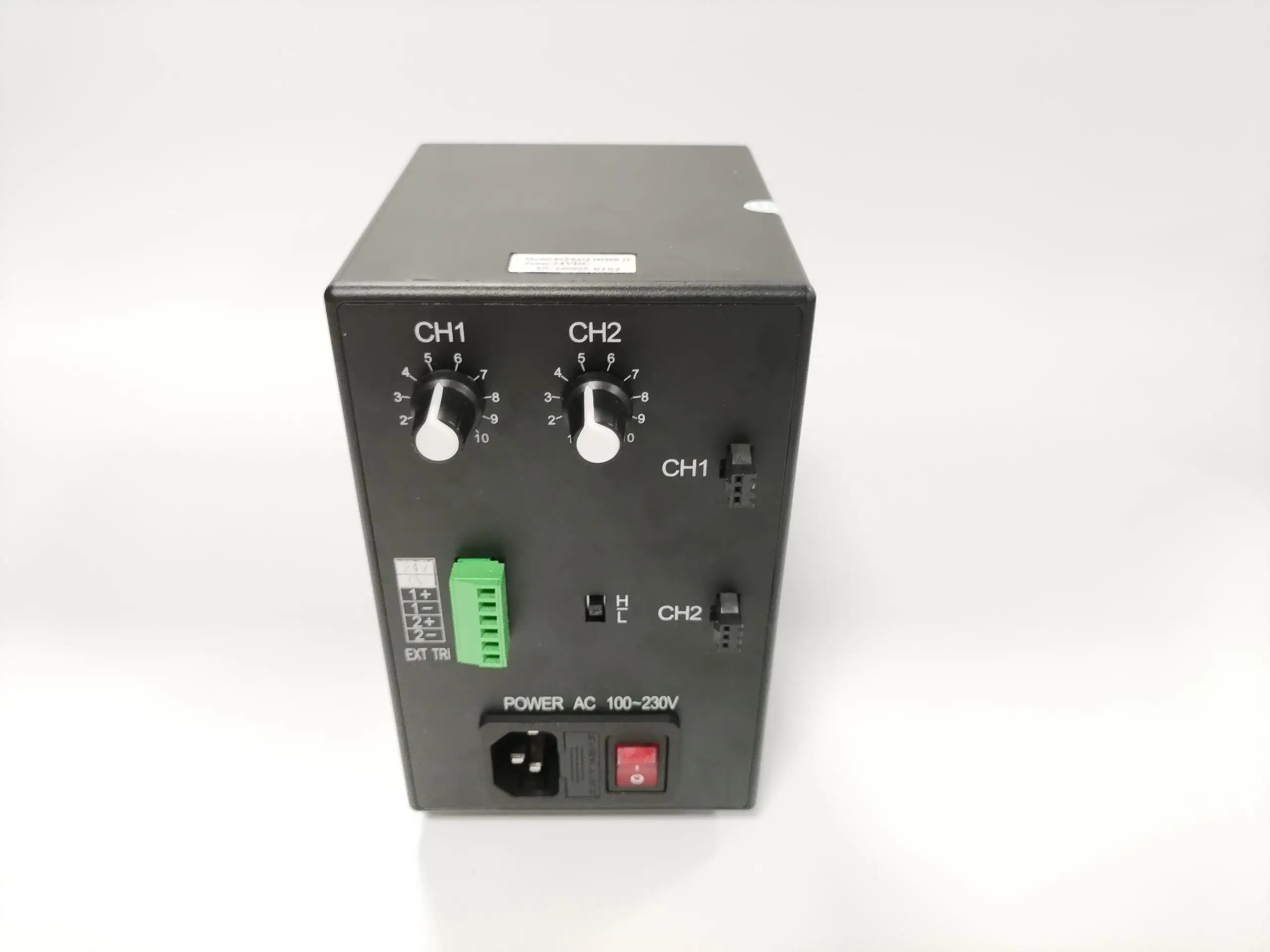 2 Channel Digital Dimmer Controller For Machine Vision Lighting Brightness Adjustment