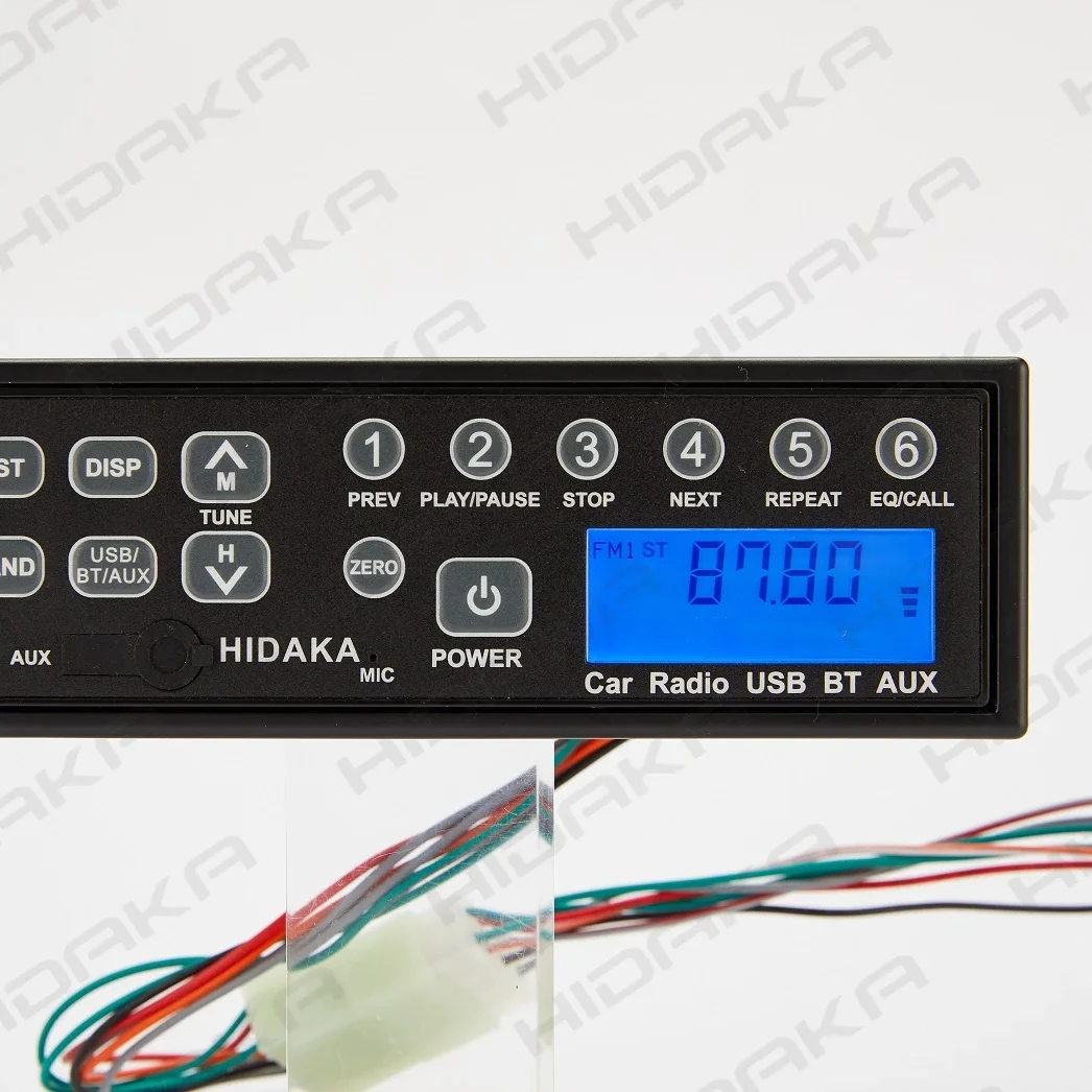 HIDAKA FM AM USB Bluetooth HI-M200 Надежные Автомобильные радиоприемники с внешней антенной 12 24 вольт для экскаватора