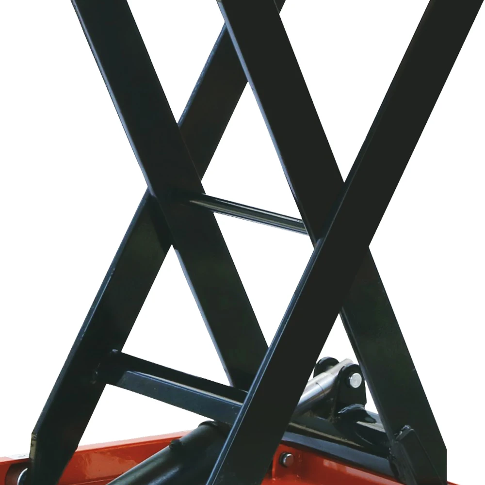 Warehouse 1 ton manual hydraulic mechanical scissor lift table cart