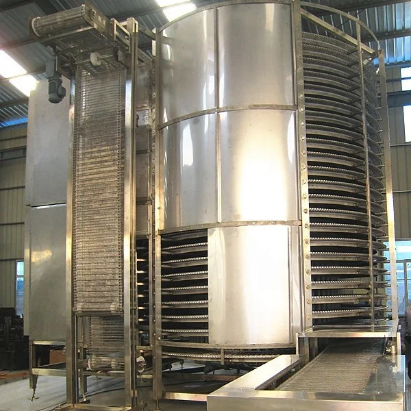 Hot sale XINYANG CE spiral quick freezer price with 1500kg capacity for food freezing machinery