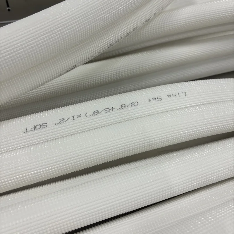 3/8-1/2 50FT Hot selling customized standard insulated copper line set with white PE insulation