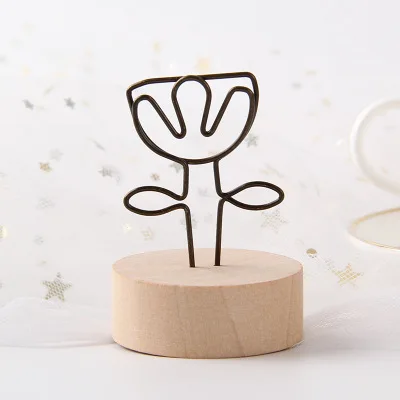 Зажим для записей в стиле ретро, простой милый держатель для записей, держатель для фотографий, зажимы-подставки