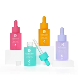 30 ml 1oz push button dropper bottle glass packaging eye oil press dropper bottle