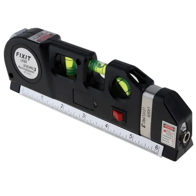 Multipurpose Laser Level Laser Measure Line 8FT Measure Tape Ruler Standard and Metric Rulers Laser Level
