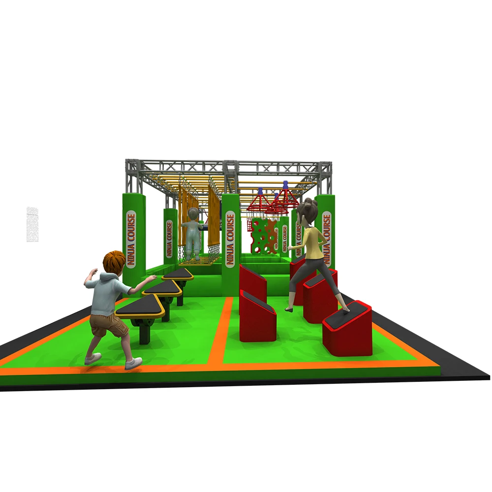 Adventure Equipment Customized Indoor Game Air Roller Coaster Zip Line For Amusement Park
