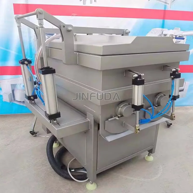 Operate Vacuum Meat Sausage Mixed Food Commercial Processing Plant Production Line Blender