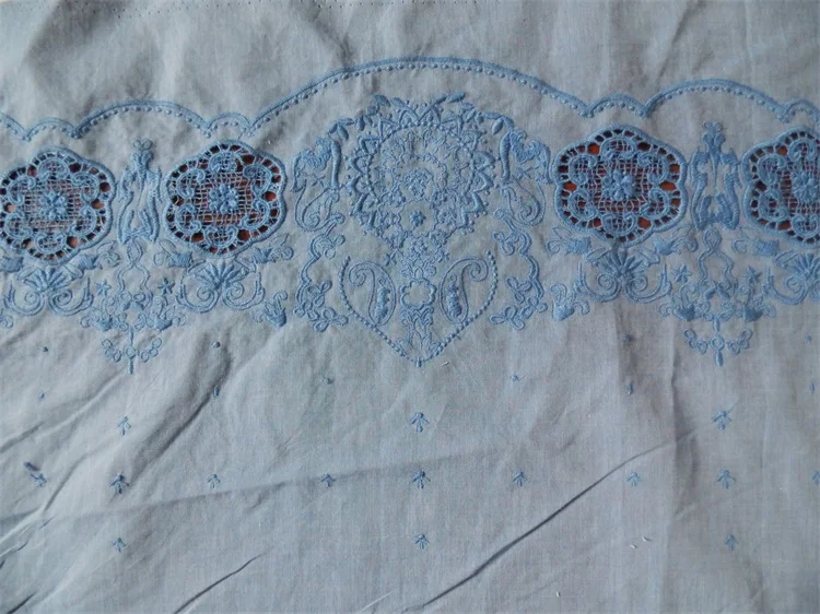 Wholesale Custom Embroidery on Clothing Cheap Embroidered Yarn Dyed Fabric