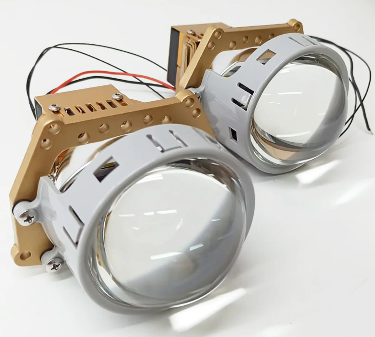 Whole sale factory price 3 Inches LED Projector lens 100W 10000LM 6500k All In One design plug and play headlight for retrofit