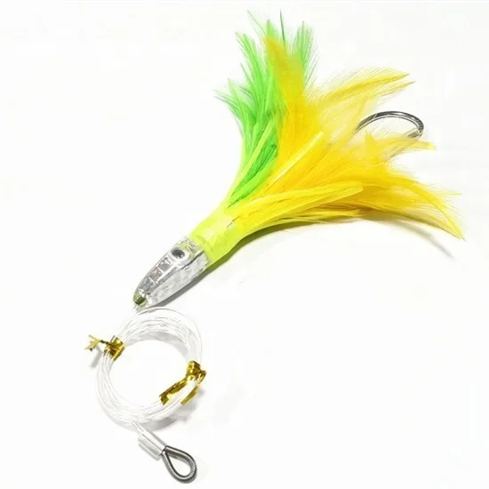 Gorgons 160mm 44g deep sea mackerel acrylic head squid octopus skirts trolling lures saltwater fishing tunan lures