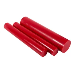 Direct supplier 45 to 98A hardness 8mm to 300mm red yellow black white polyurethane PU rubber rod urethane round rod stock