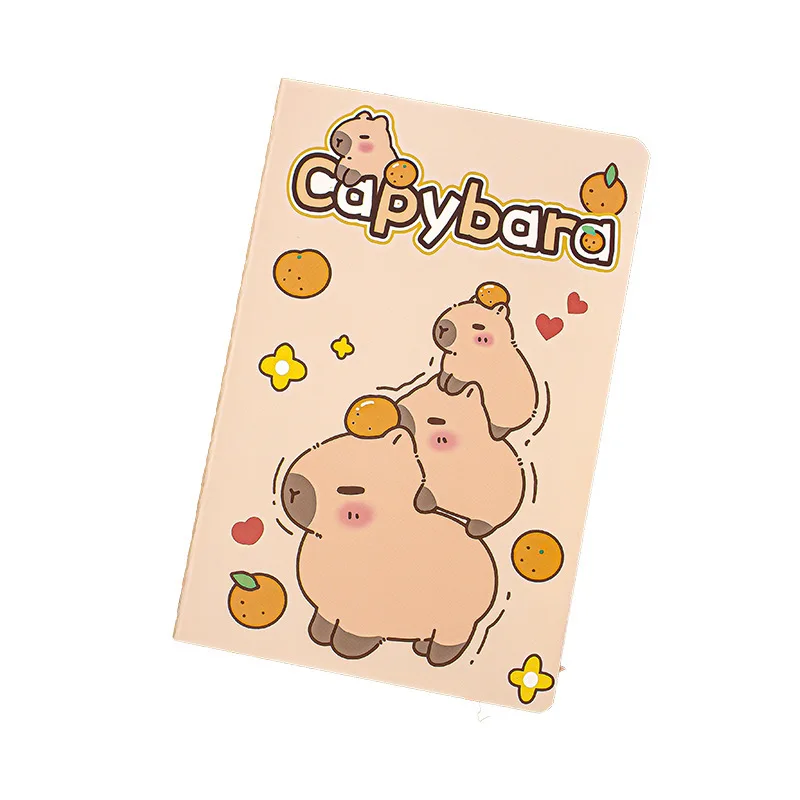 Kapibara A5 Car Line Book, Cute Cartoon Student School Supplies Soft Surface  Notebook Diary Wholesale