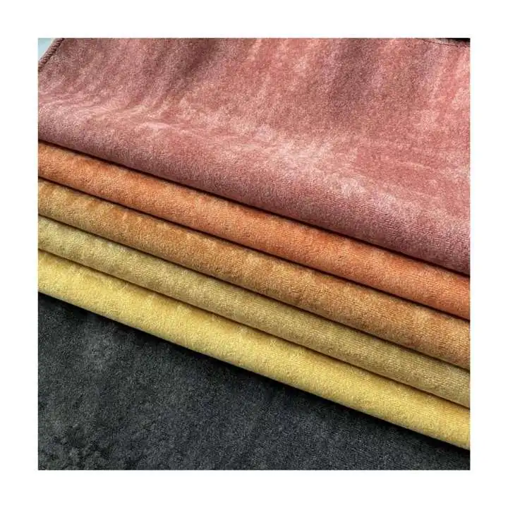 100% полиэфирная домашняя текстильная ткань, красная бархатная ткань для дивана, Современная бархатная ткань