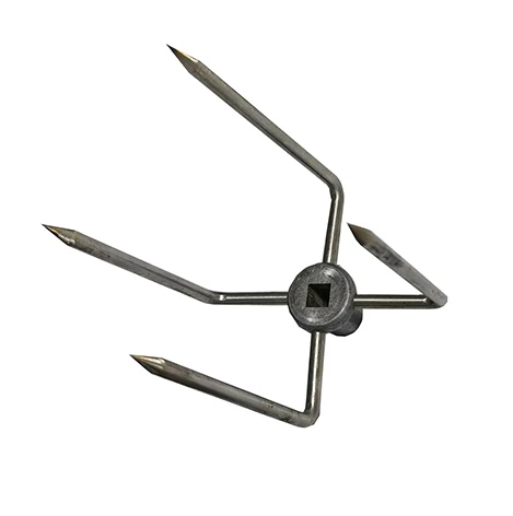 New SS201 SS302 Rotisserie Fork  For Chicken Meat Poultry BBQ Spit Roast Rotisserie Fork