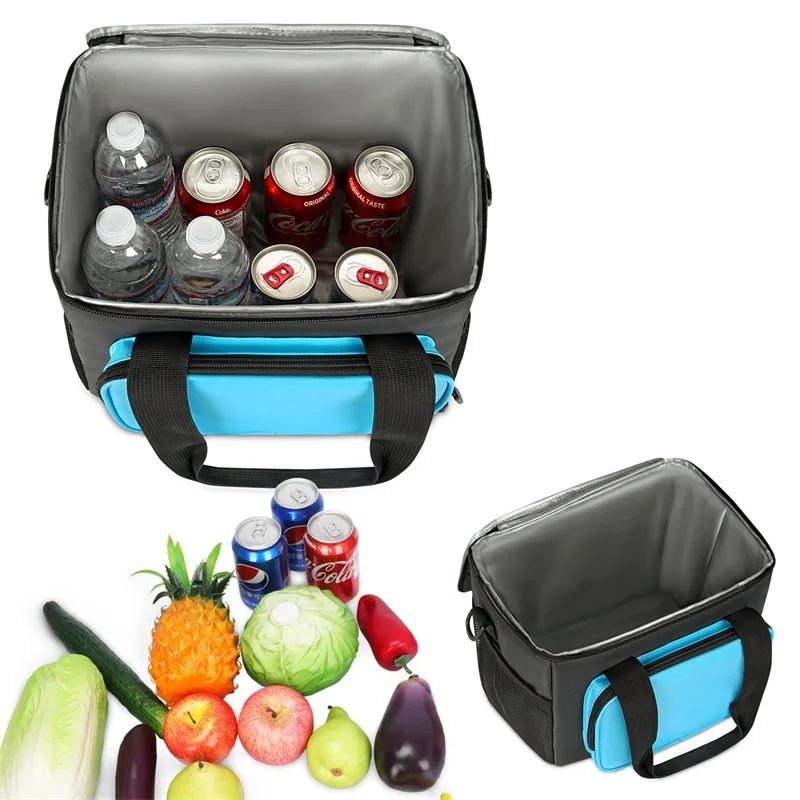 Food Delivery Bag Aluminium Heated Pizza Coffee Thermal Insulated Cooler bag