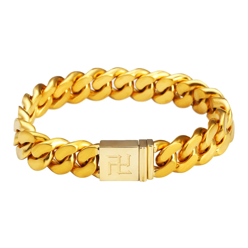 Custom Fashion Silver Miami Cuban Link Bracelet Men 925 Sterling Silver Punk Style Chain Unisex Jewelry for Wedding and Party