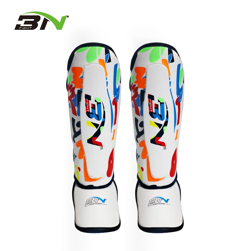 BN Doodle Kids Shin Guards for Boxing Training MMA Fighting Muay Thai Instep Leg Pads Protective