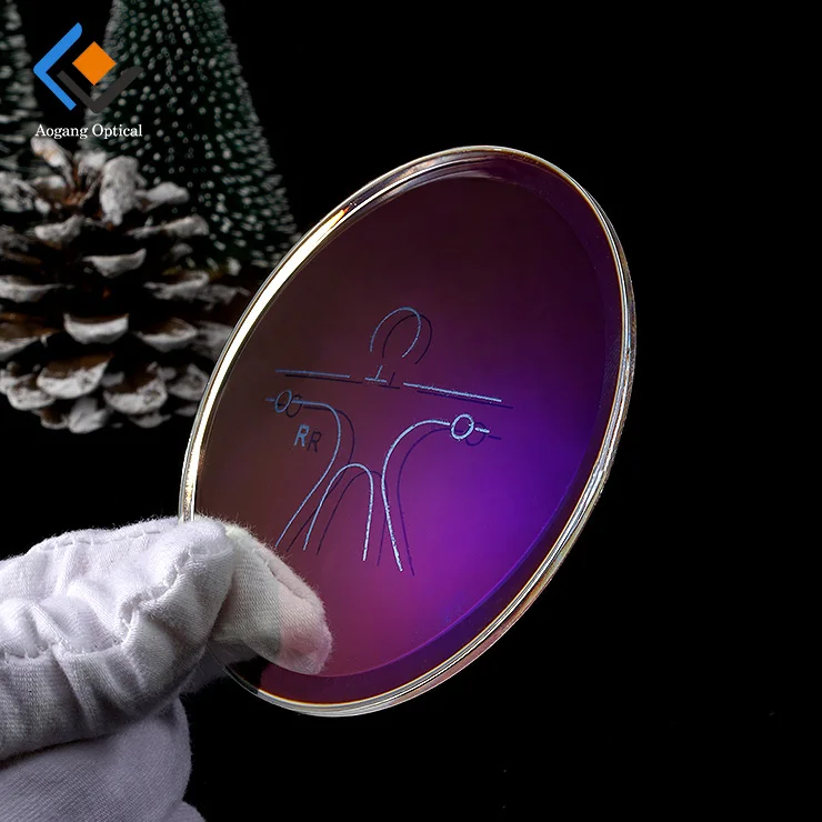 1.61 multifocal freeform progressive eyewear lenses optical hmc ar coating wholesale lenses manufacturer