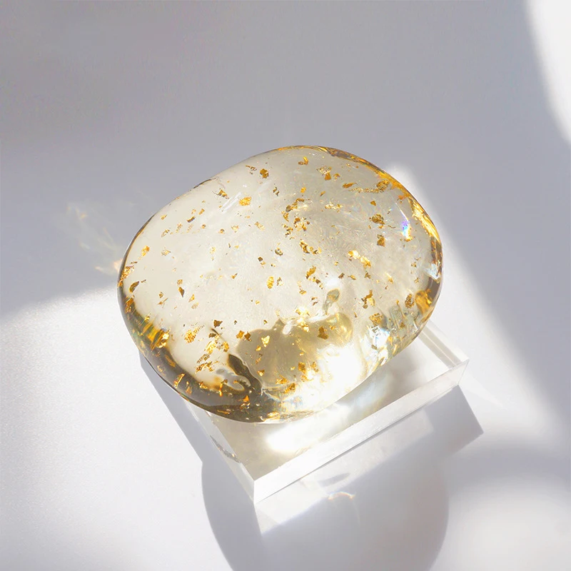 Muran Gold Soap OEM Private Label Crystal Moisturizing Whitening 24k Gold Foil Amino Acid Handmade Bar Soap