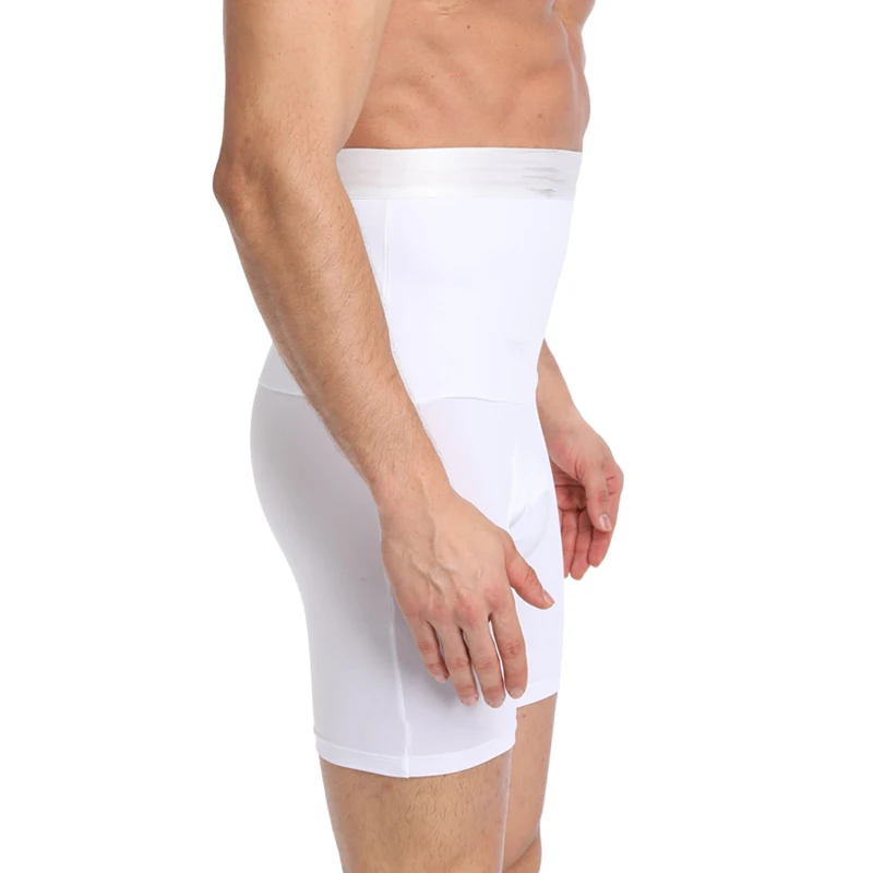 Шорты мужские корректирующие, утягивающее белье с завышенной талией, бесшовные трусы-боксеры, Утягивающее живот