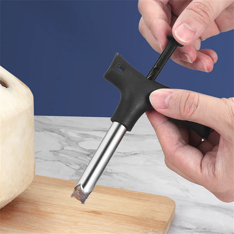 Portable Stainless Steel Manual Coconut Opener Fruit Vegetable Tools Handheld Coconut Opener