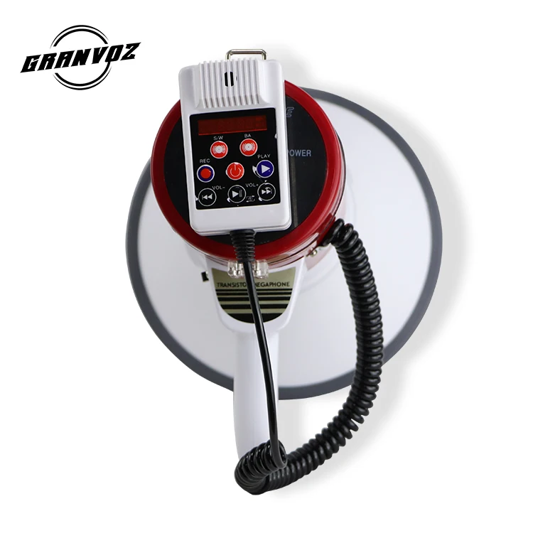 High-Powered Loudspeaker 25W ABS Rechargeable Outdoor Handle Megaphone