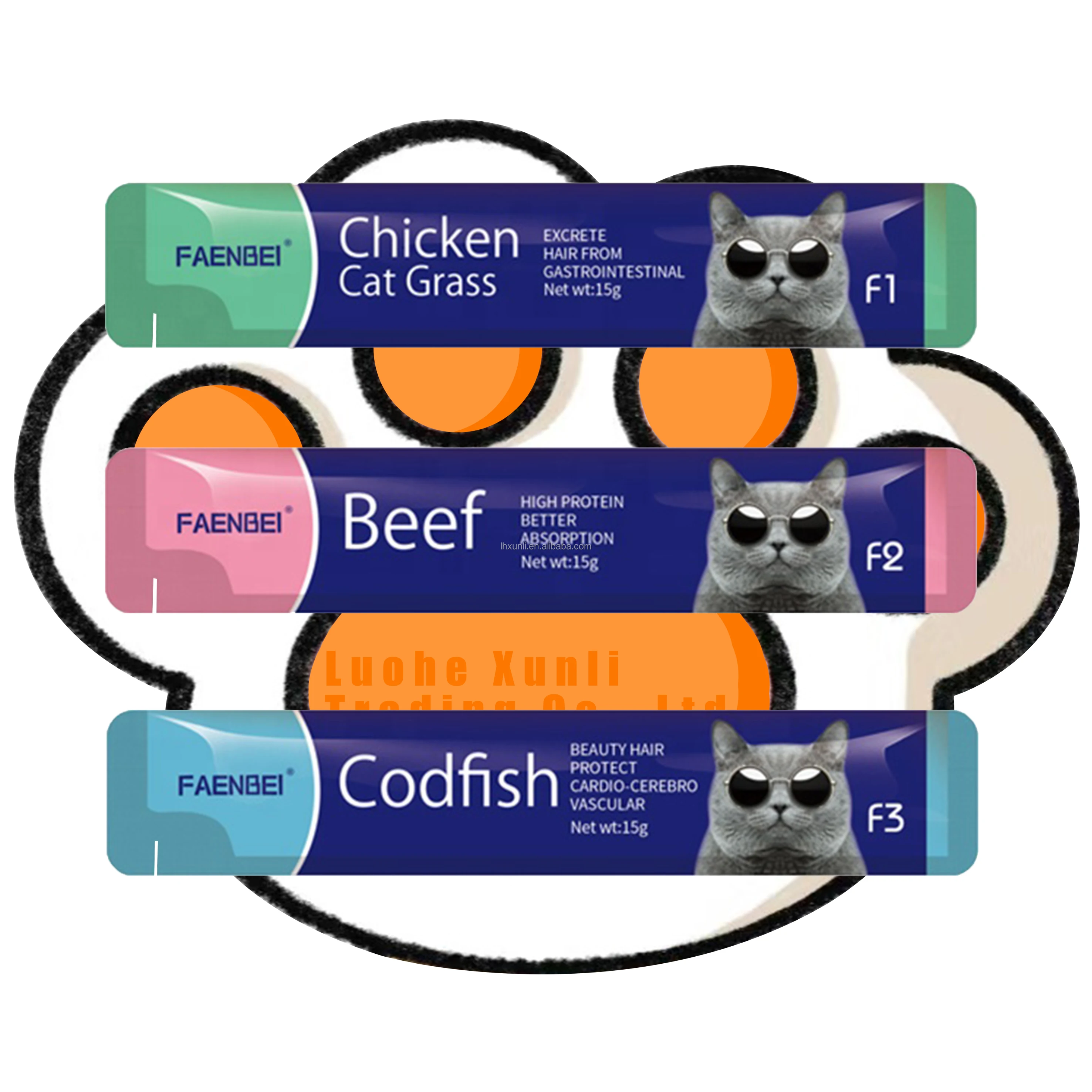 FAENBEI Factory Price Aquarium Fish Food High Protein Cod Beef Food