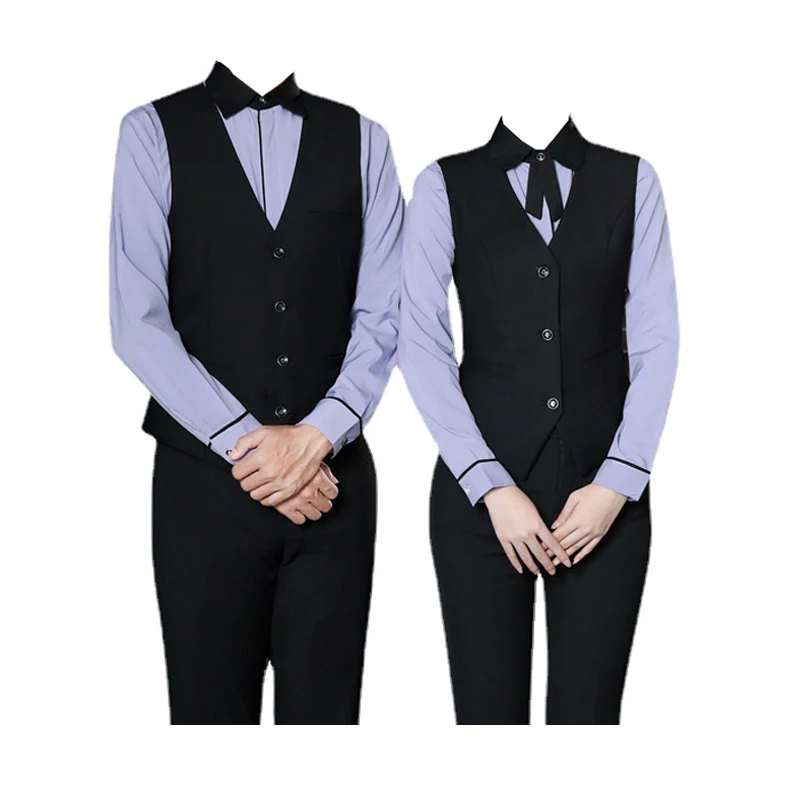 Easy care Twill polyester viscose spandex Horeca chef cook uniform trousers fabric