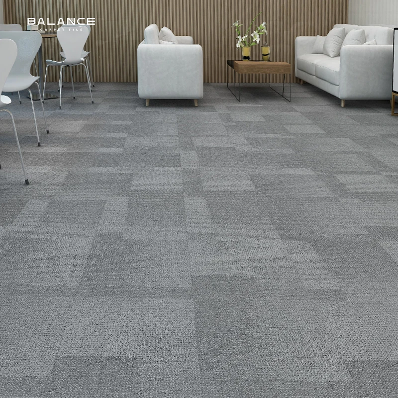 Nylon Thick 50x50 Commercial Office Carpet Tiles Custom Alfombra Tapis Manufacturer Carpet Karpet Tile With Pvc Backing