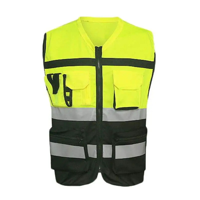 Wholesale Custom Logo Multi Function Security Safety Work Safety Vest Reflective High Quality Security Vest With Pockets