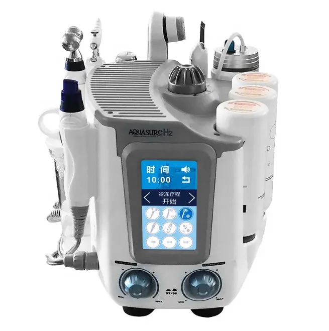 Newest 6 in 1 Hydra Dermabrasion Peel Aquasure H2 Korea Multifunction Facial Spa Beauty Machine