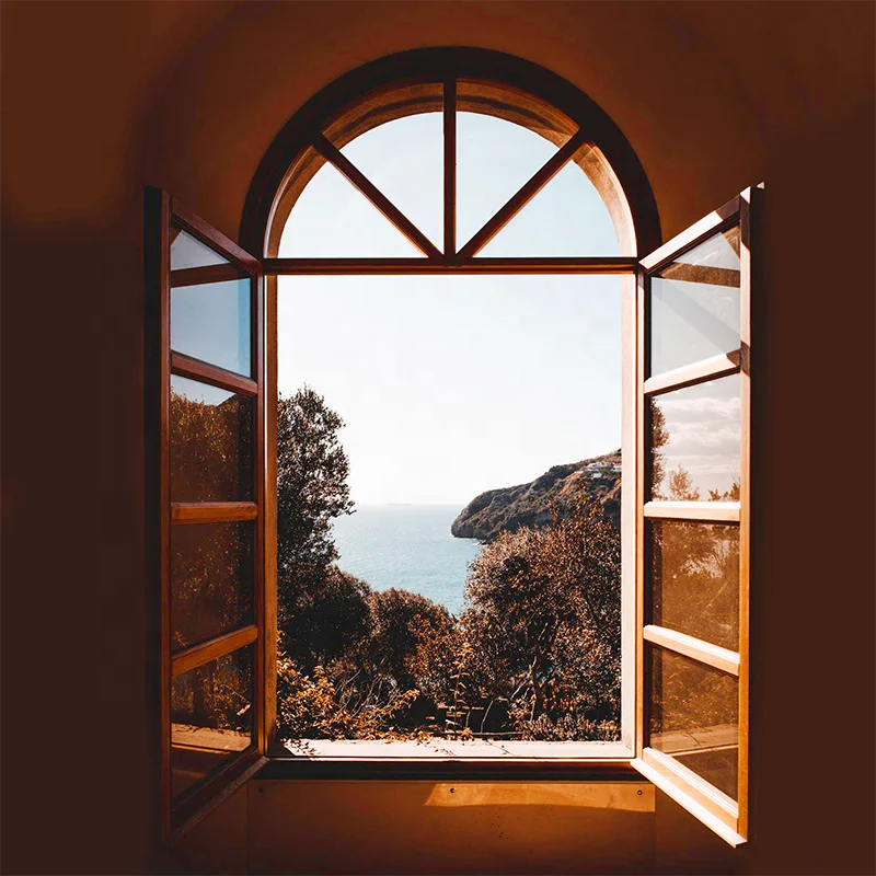 burglar proof  kitchen various specifications security  casement aluminum round windows tempered glass for houses