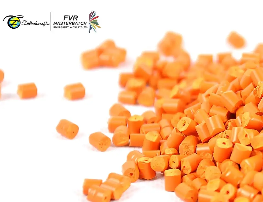High Quality PP/PE/ABS Made In Turkey Granule Form Color And Black Orange Masterbatch