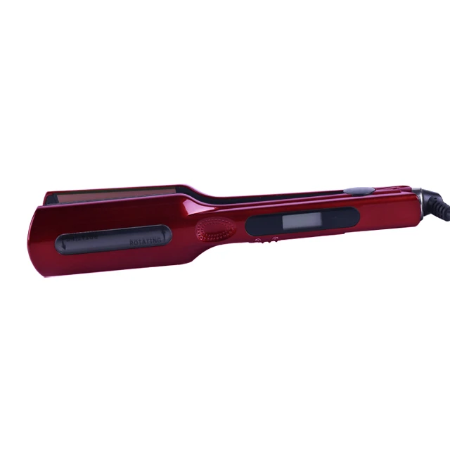 Auto  Rotating Hair Straightener  High Class Hair Curling Iron With LCD Display