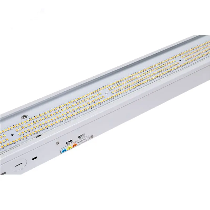 0-10V Dimming 8FT 2.4M 150W Linkable ETL CETL DLC5.1 Premium Emergency Motion Sensor Wide LED Linear Strip Shop Light Fixture