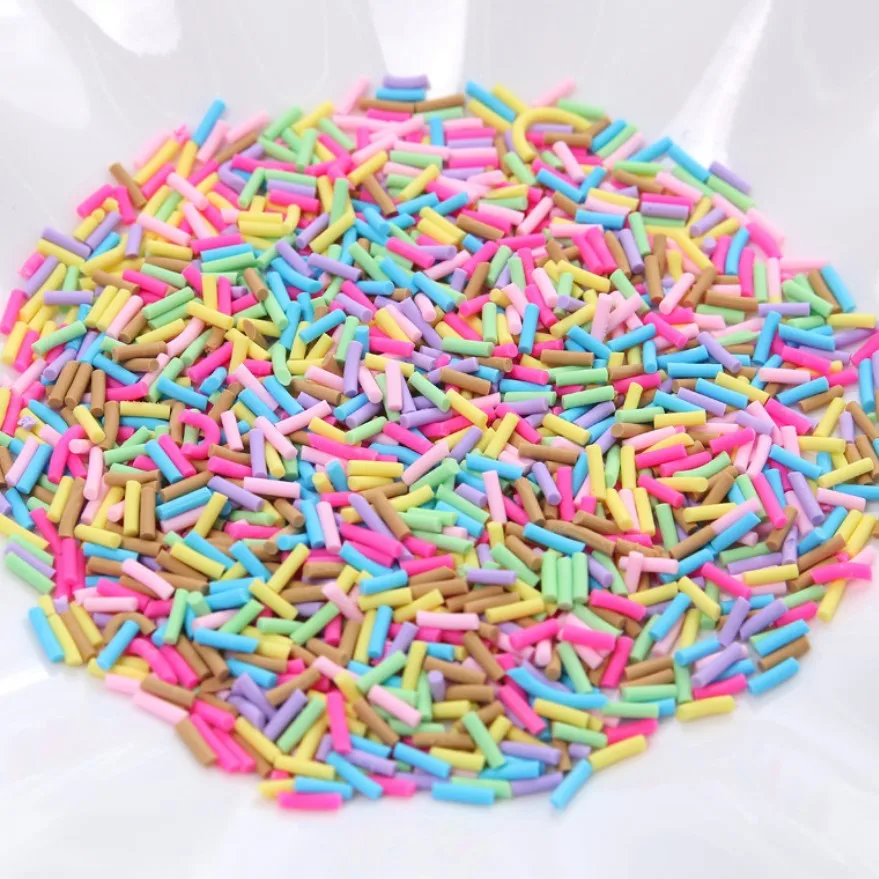 
Colorful diy polymer clay simulation chocolate broken sugar needle cake decoration mobile phone shell crystal mud accessories 