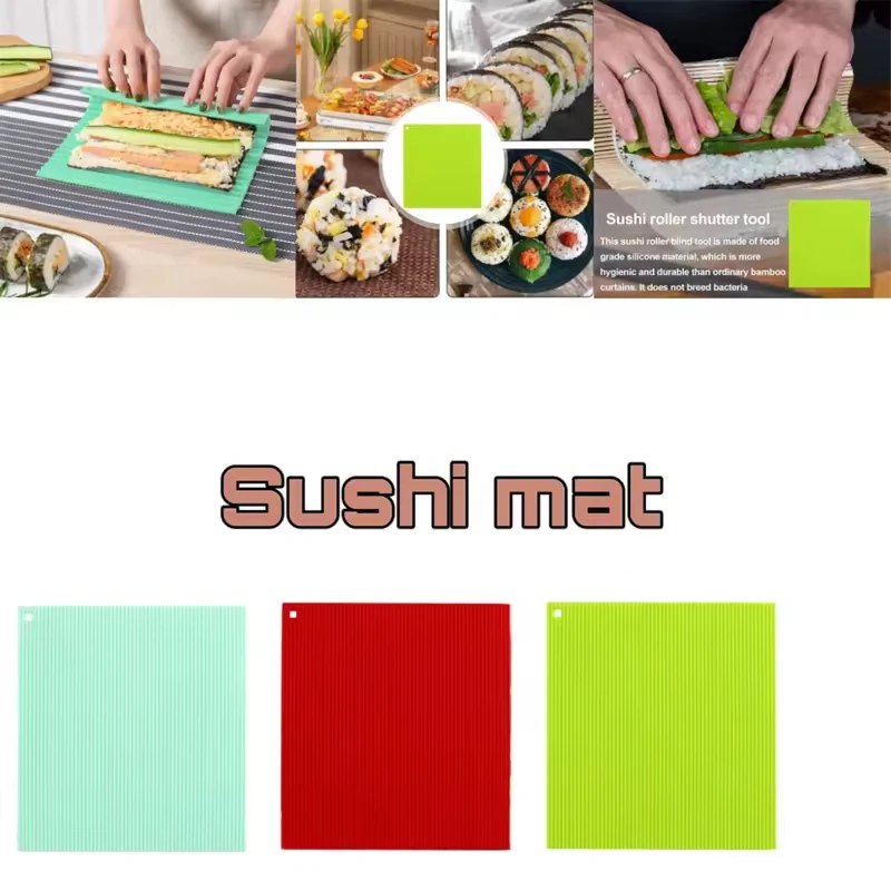 Sushi rolling tool silicone sushi hand roll film  Mat Kitchen Tools