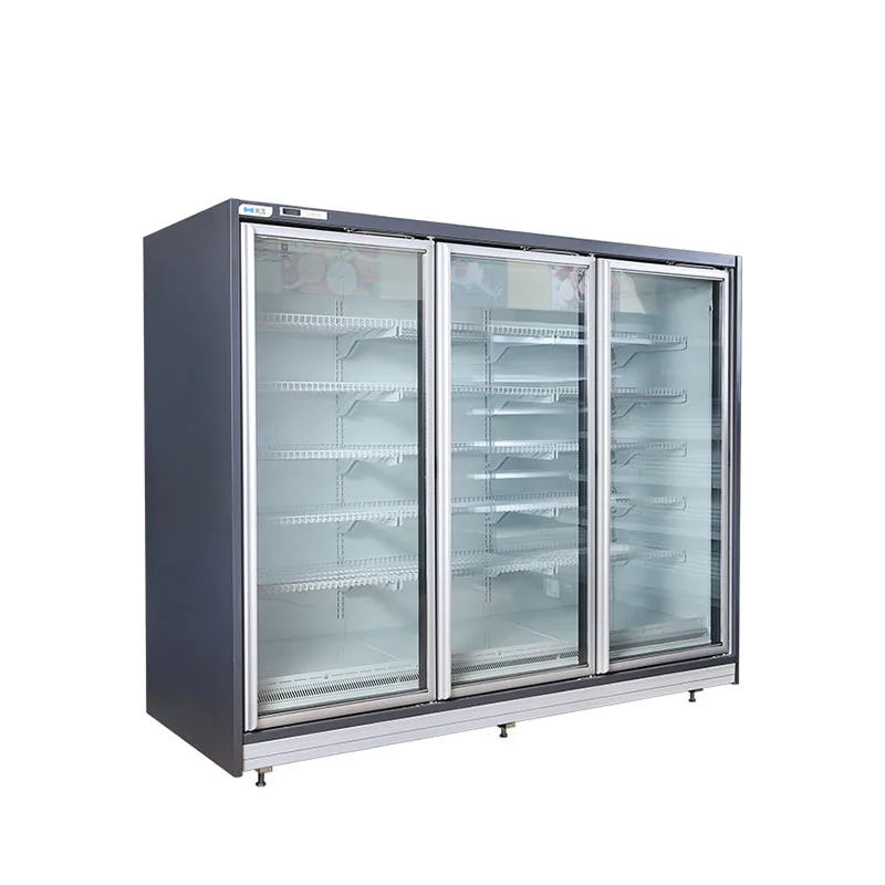 Удаленный холодильник Pepsi с несколькими стеклянными дверцами