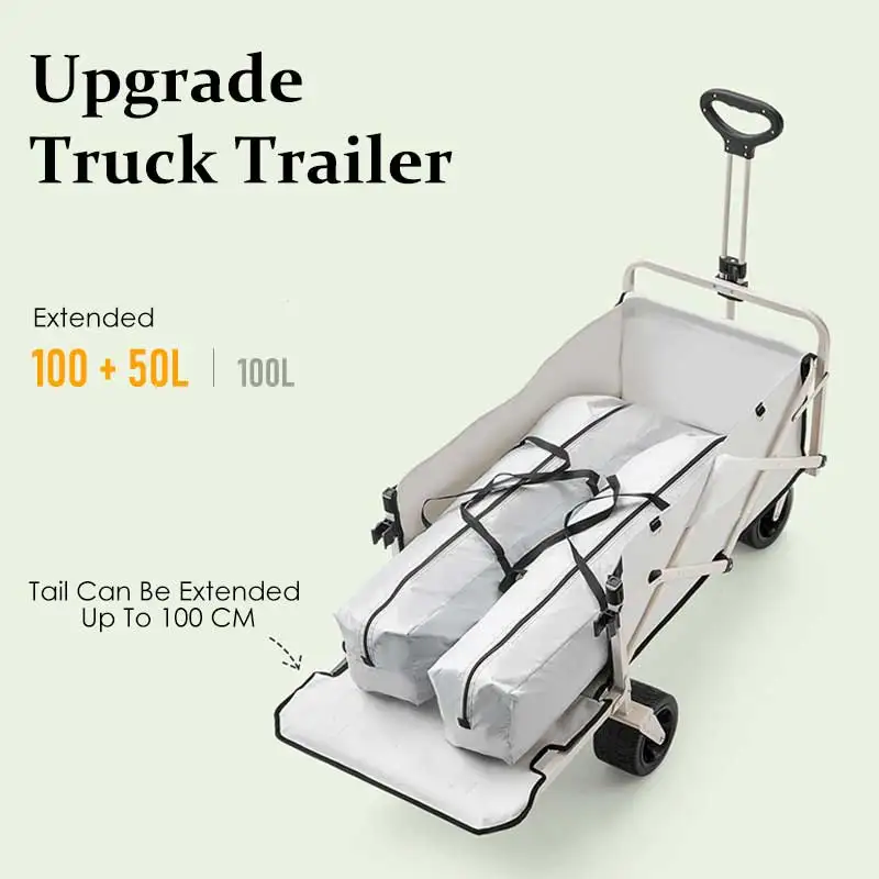 Outdoor Garden Beach Camping Hand Carts Trolley Cart Collapsible Foldable Folding  Wagon Cart  Camping Wagon
