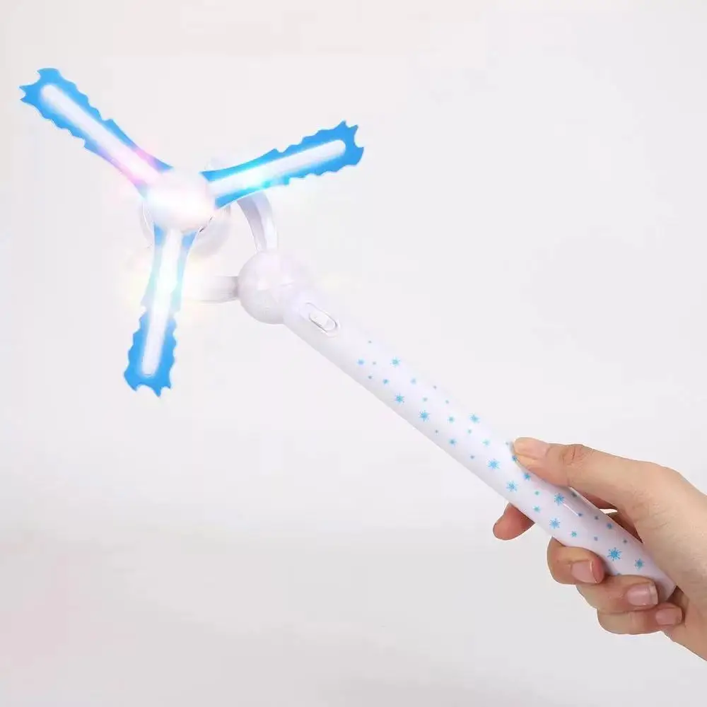 Hot Sale New Twinkle Glowing Led Gift and Music Rainbow Spinning Pinwheel Glowing Toy
