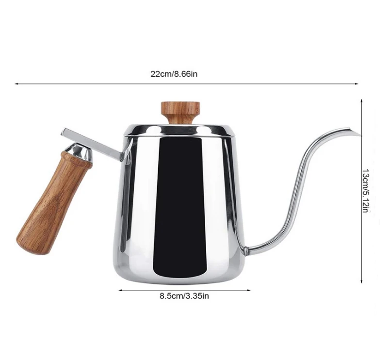 
350ml stainless steel pour over kettle for drip bag coffee 