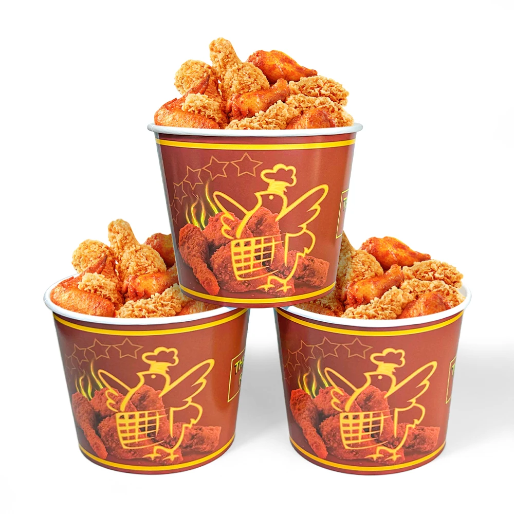Food Grade Paper Greaseproof Paper Fried Chicken KFC Bucket/Boxes