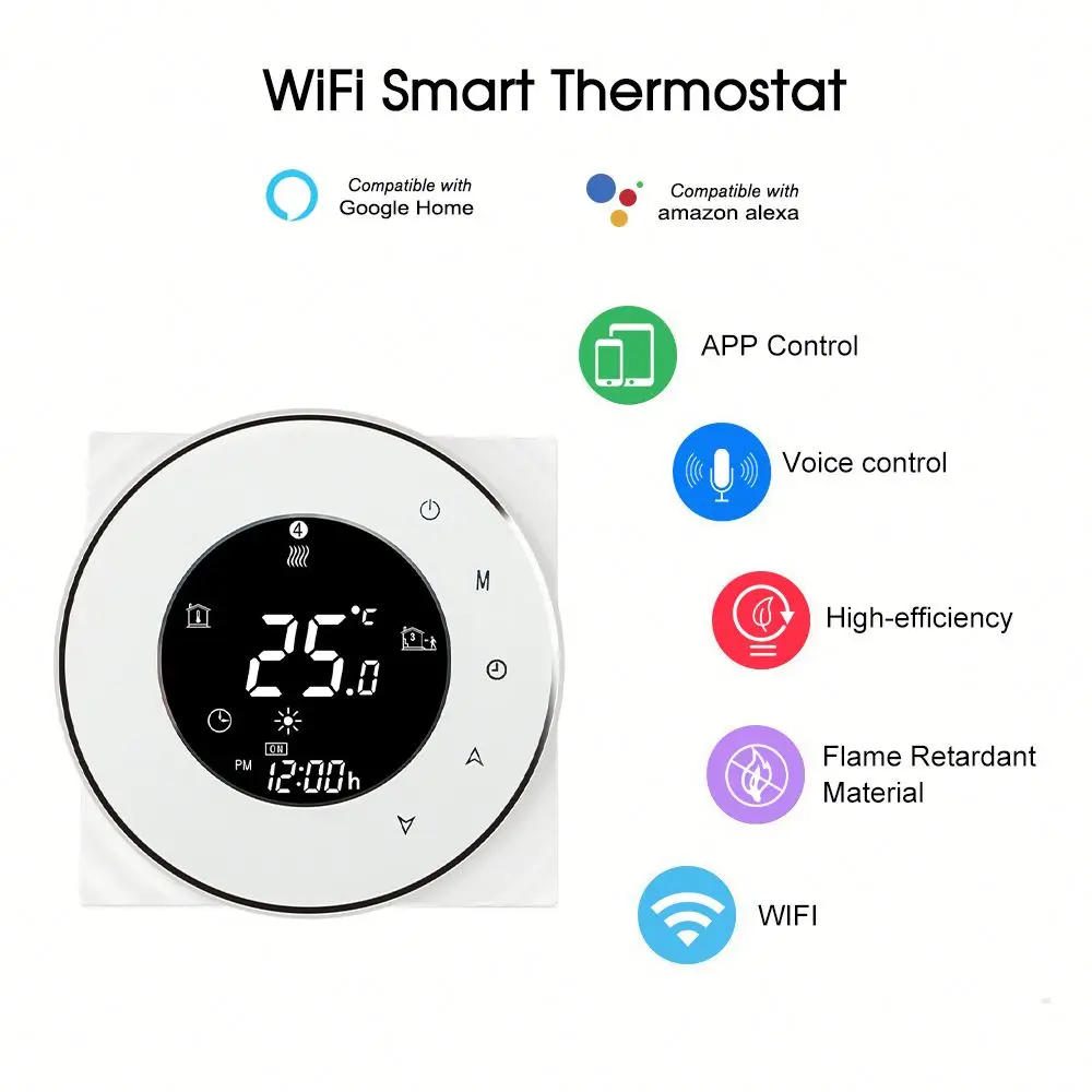 Tuya Smart Life Digital Wifi Smart Temperature Thermostat Controller/Wireless Wifi Smart Floor Heating Thermostat
