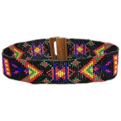 Индивидуальный разноцветный эластичный пояс из бисера, женские модные аксессуары, ремень из бисера ручной работы